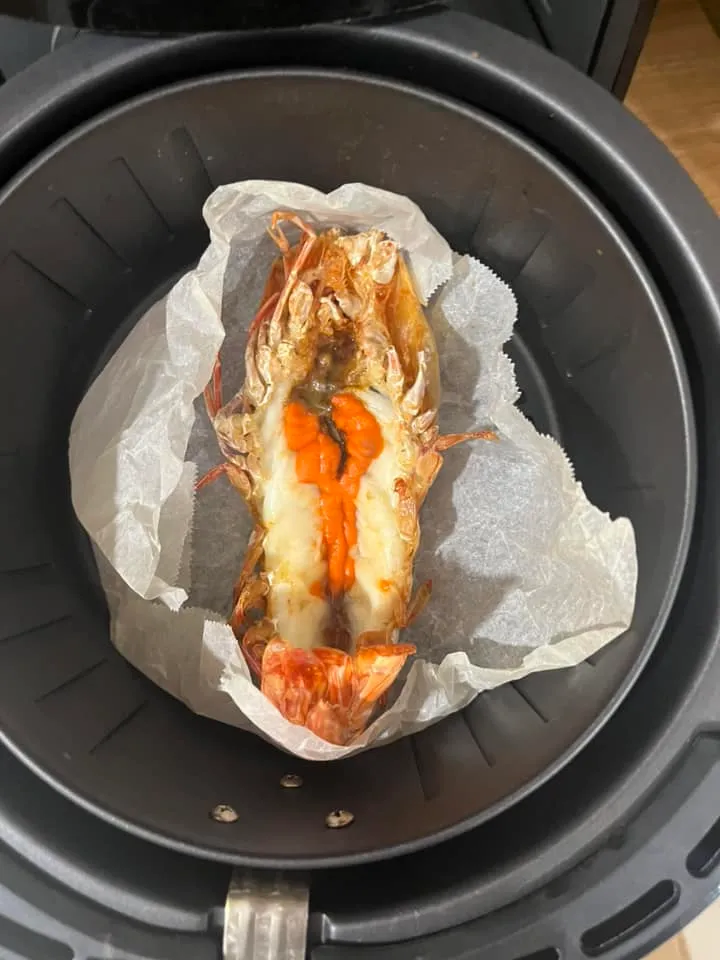 原PO烹煮後變偏橘色的蝦膏。翻攝「Costco好市多 商品經驗老實說」臉書