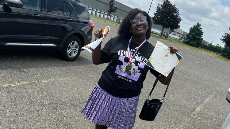 古德曼被法官金點名，並被命令換上囚服。翻攝自Detroit Free Press