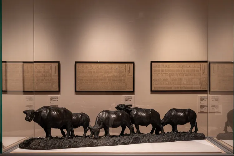 黃土水作品水牛群像「歸途」。文化部提供