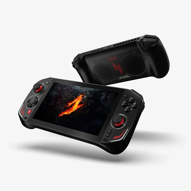 Acer Nitro Blaze 7搭載AMD Ryzen 8040系列處理器，整體AI算力高達39兆次（TOPS）。宏碁提供