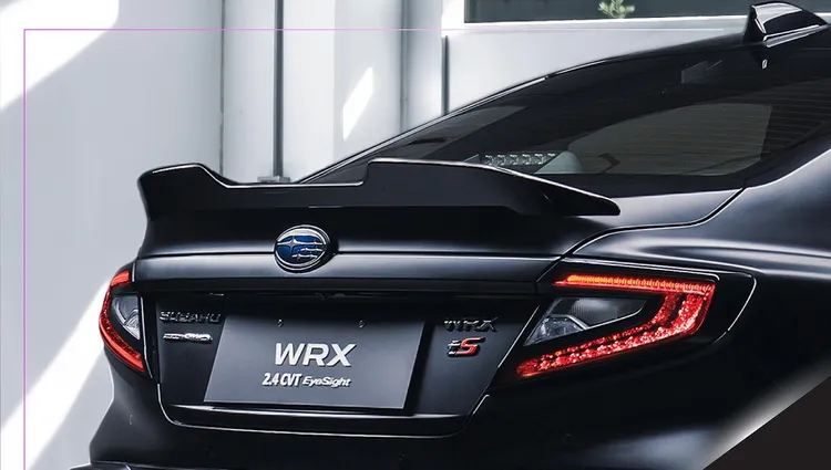 Subaru WRX潮黑科技版配備競速式樣3D運動空力鴨尾。業者提供