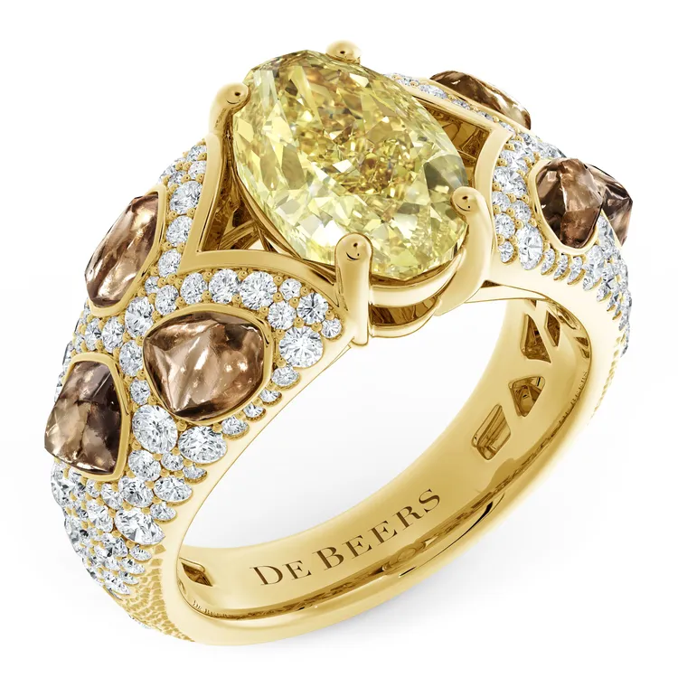 Dignity Masterpiece鑽石戒指，全場最高單價之作品，3億8685萬元。品牌提供