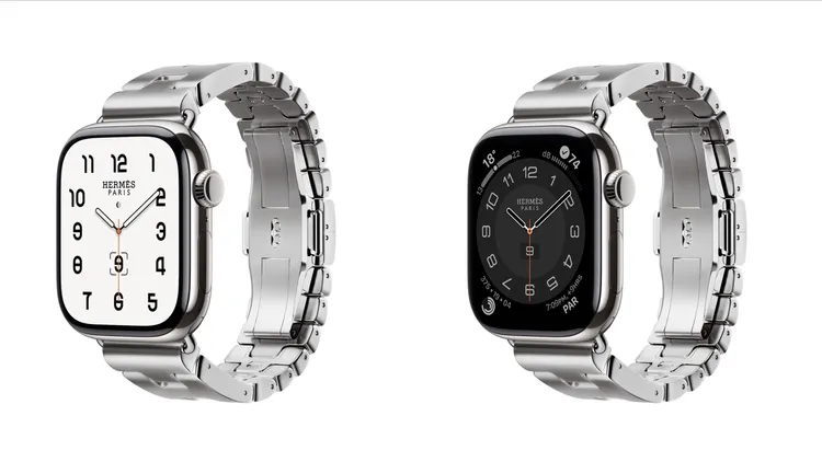 Apple Watch Hermes Series 10，42mm，Grand H鍊帶，6萬4700元。品牌提供