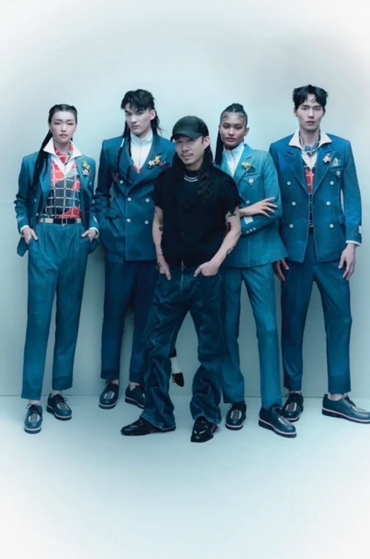 巴黎奧運中華隊進場服備受國際媒體讚譽。JUST IN XX提供