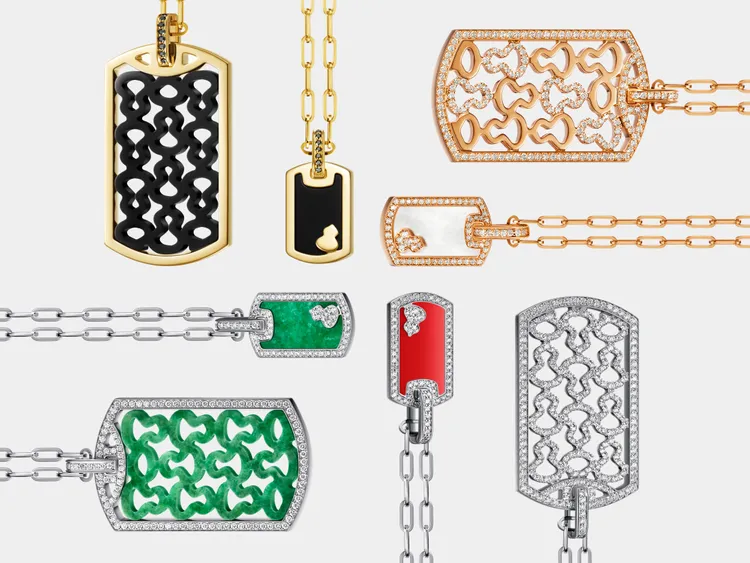 Qeelin Wulu Tag新作，靈感來自軍人的兵籍牌。品牌提供