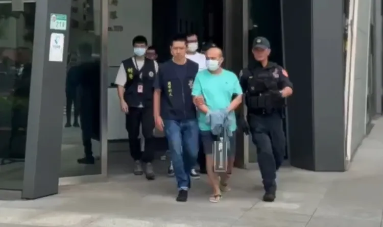 郝姓角頭遭移送後以50萬元交保。翻攝畫面