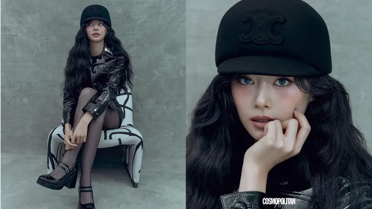 周子瑜搭配整套Celine造型。翻攝cosmopolitankorea IG