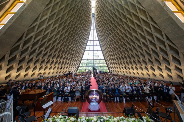 路思義教堂歷經2年閉館修繕，今天重新啟用。東海大學提供