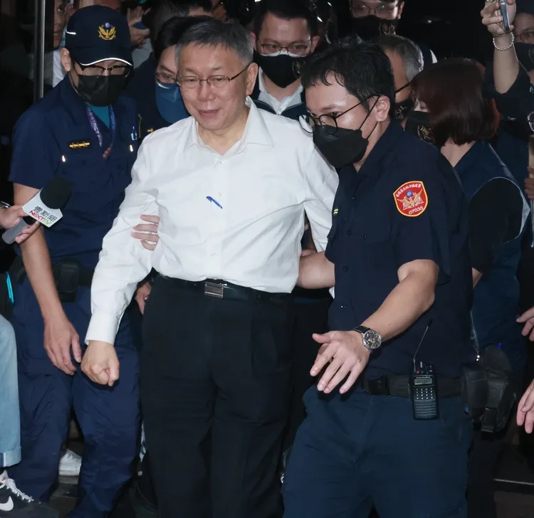 柯文哲提審遭北院駁回，後續又被移送回北檢。彭欣偉攝