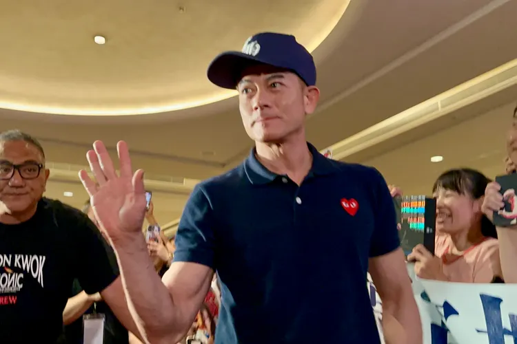 香港天王郭富城提前劉德華抵台，12月底將在台北小巨蛋開唱。特勤中心攝