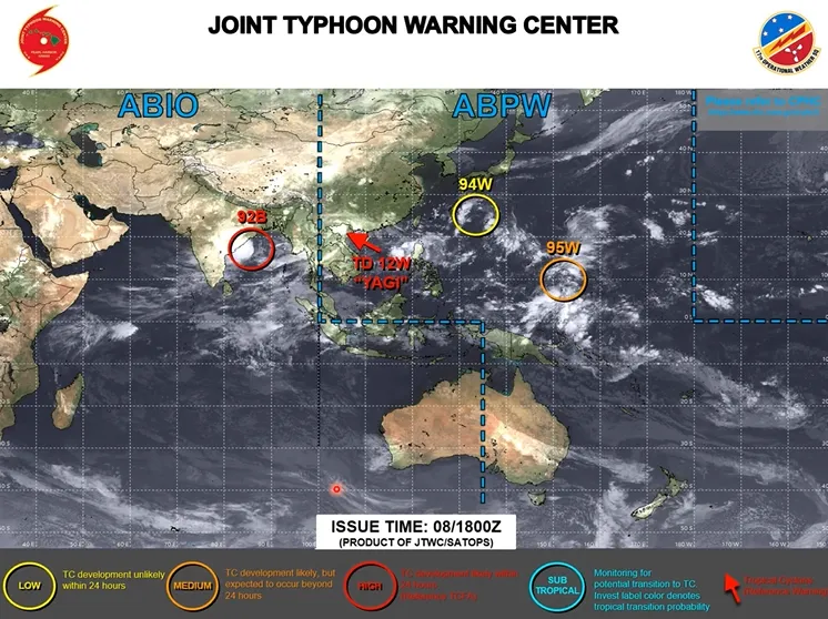 未來一週恐有熱帶擾動進一步發展。翻攝《Hsin Hsing Chia》YT