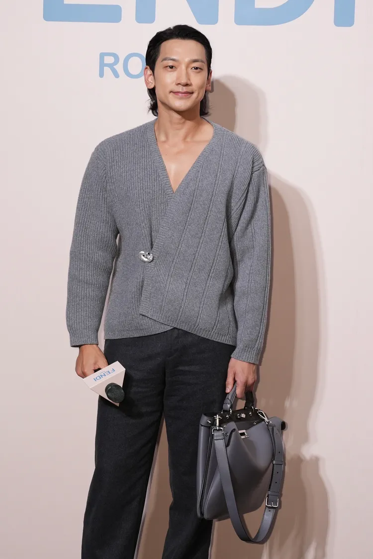 Rain帥氣現身活動。彭欣偉攝