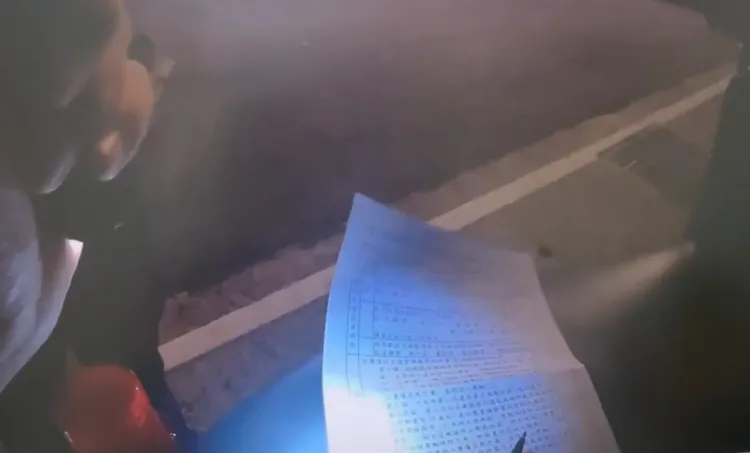 警方告知拒測後果。警方提供