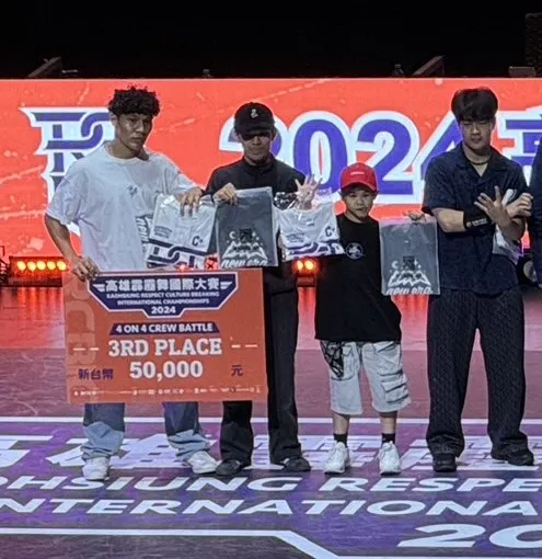 孫振所屬的隊伍「City4」在團體賽中獲季軍及5萬元獎金。讀者提供