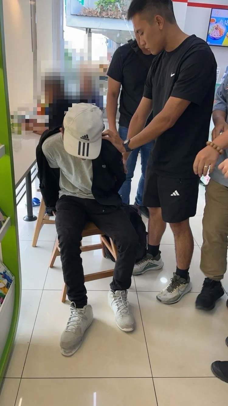 丁姓車手辯稱第一次出任務就被逮。民眾提供