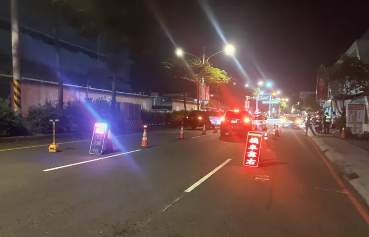 桃園警分局在中秋佳節前夕強化各項勤務，尤其是針對「酒後駕車」加強取締。警方提供