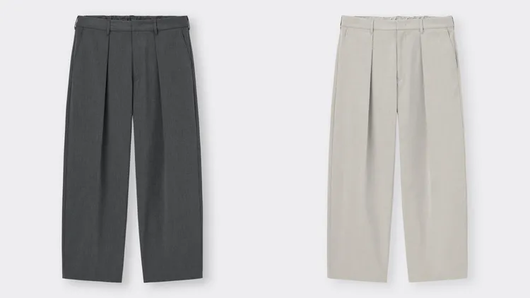 男裝BARREL LEG錐形直筒褲，各990元。品牌提供