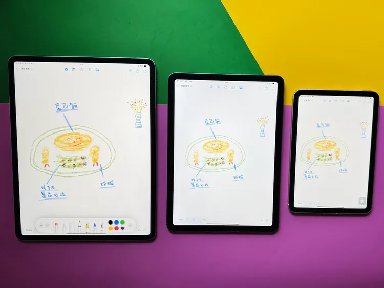 繪圖、筆記體驗上，13吋大螢幕可以帶來畫布上繪畫的暢快感。趙筱文 攝