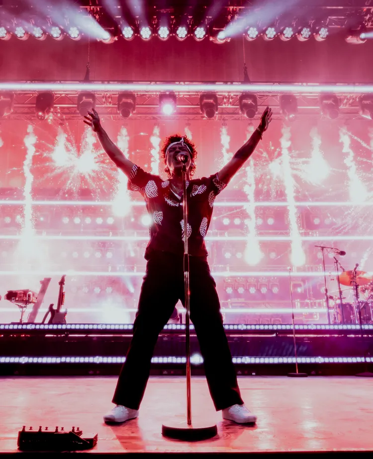 火星人布魯諾魅力無法擋，2場演出累計10.8萬人次捧場，破世運紀錄。Live Nation Taiwan提供