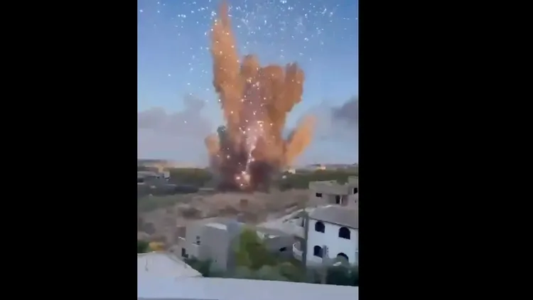 黎巴嫩被轟炸地點大多為為住宅區。翻攝自X@AlvesPedro57992