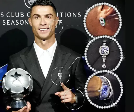 狂！C羅現身領取歐冠史上最佳射手 　全身行頭破2億