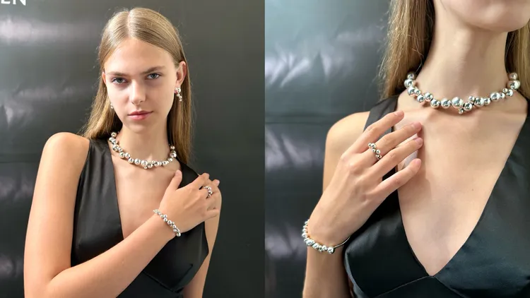 Model展演喬治傑生秋冬重點作品。張家玲攝