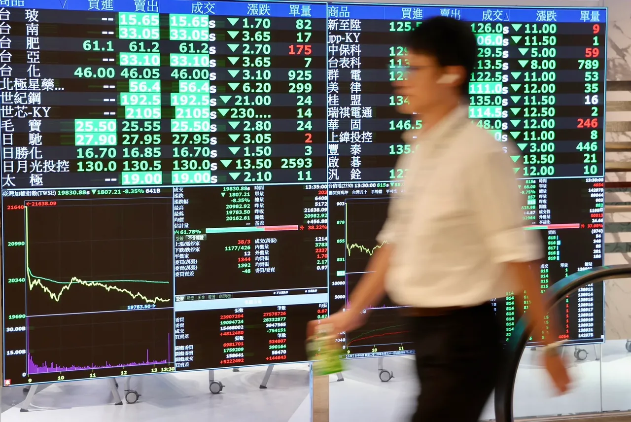 台股開高走低跌收22,092.21點台積電跌8元收940元｜壹蘋新聞網
