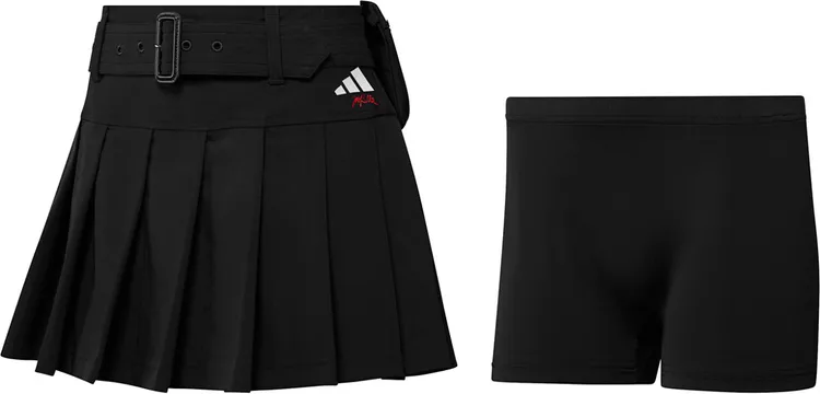 adidas X JAY3LLE聯名系列百折短裙，3690元。品牌提供