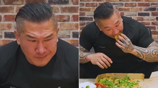 體驗必勝客「香菜富翁肉羹比薩」　館長皺眉搖頭表情說明一切