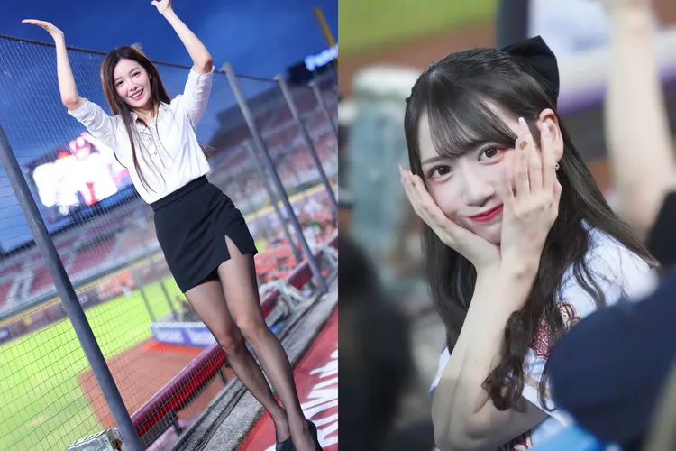 (左)菲菲、(右)志柿。樂天桃猿提供