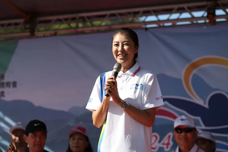 南投縣長許淑華表示未來將持續邀請馬英九當日月潭泳渡活動的來賓。南投縣府提供