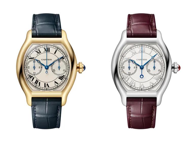 藏家系列Cartier Privé Tortue單按鈕計時碼錶，各限量200只。品牌提供