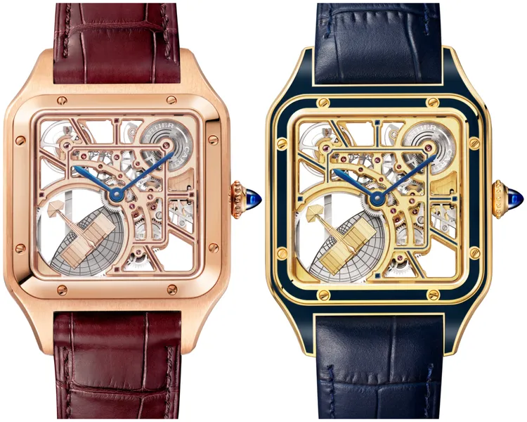 高級製錶系列Santos-dumont Skeleton。品牌提供