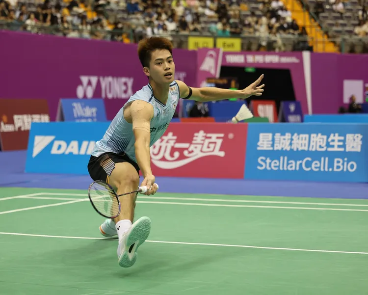 李佳豪生涯首度闖進台北賽八強行列。羽協提供