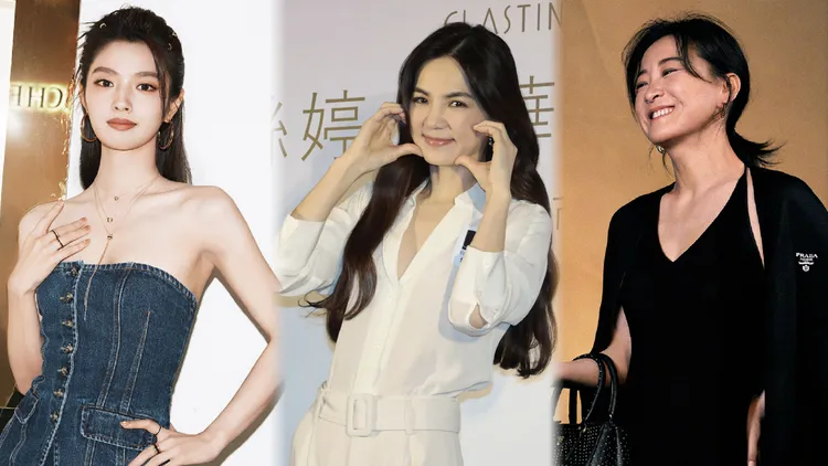 徐若晗（左起）、Ella、賈玲被網友認為符合言承旭的心動條件。翻攝徐若晗微博、資料照片、翻攝賈玲微博