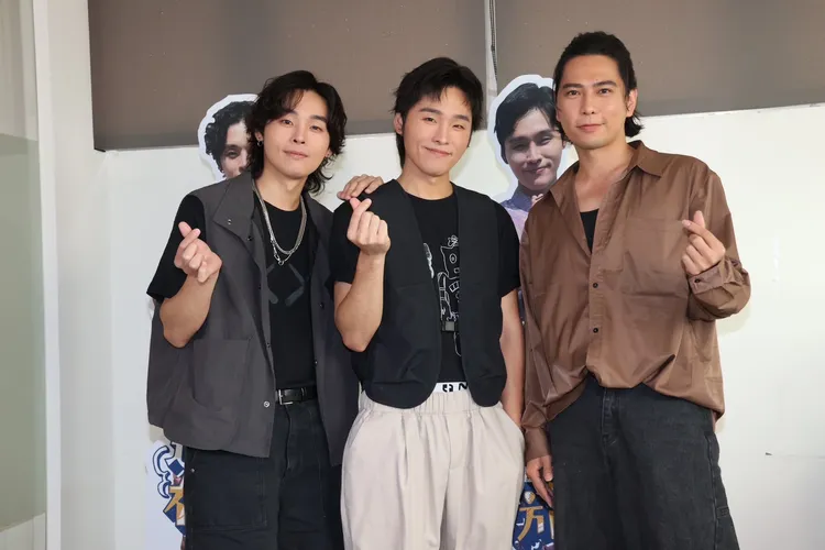 展榮、展瑞、石頭出席《這群人在旅行-泰國特別篇》記者會。莊宗達攝