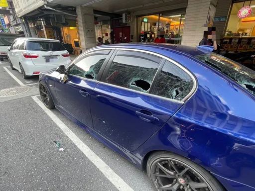 BMW停路邊遭砸爛　警5小時查獲「鐵鎚男」稱債務糾紛