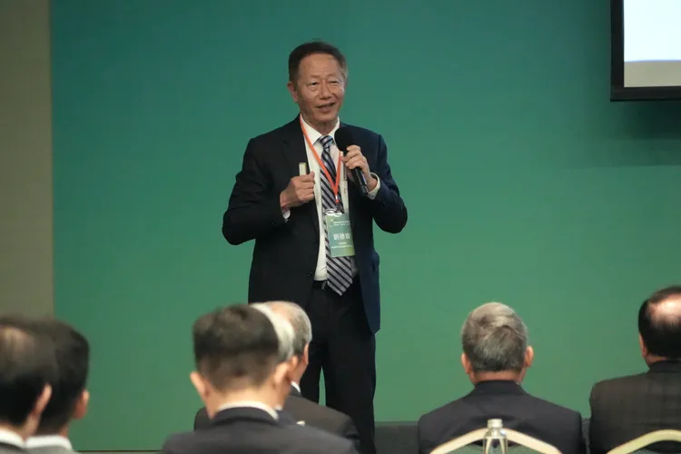 前台積電董事長劉德音在開幕典禮上也發點專題演講。彭欣偉攝