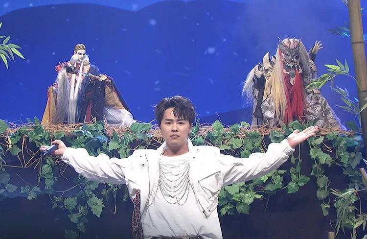 《綜藝一級棒》陳孟賢演唱〈轟動武林〉。中視提供