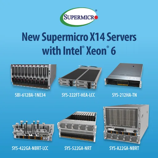 美超微預告推出基於Intel技術全新Ｘ14伺服器平台　支援高需求工作負載