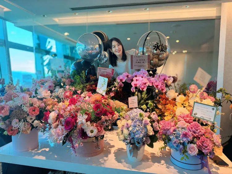 賈永婕3日接下台北101董座，收到各界祝福。賈永婕提供