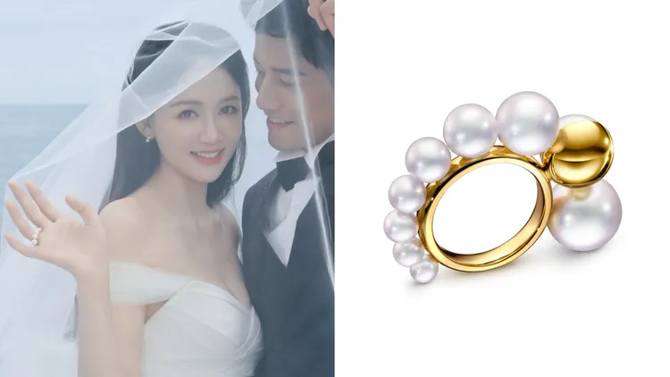 TASAKI M/G Shell戒指，44萬5500元日幣（約11萬2000元台幣）。左圖經紀人提供、右圖品牌提供