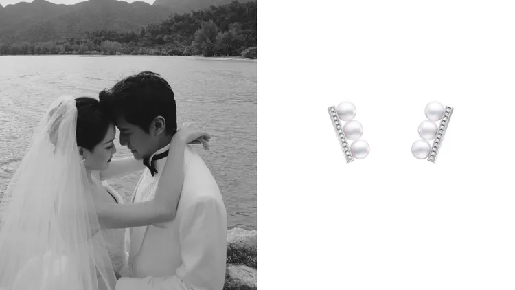 TASAKI balance neo diamonds pave耳環，20萬1000元。左圖經紀人提供、右圖品牌提供