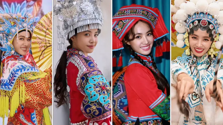 蔡依林在中國巡演也體驗當地文化。翻攝蔡依林工作室微博