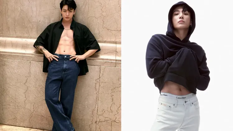 柾國拍攝Calvin Klein形象廣告。品牌提供