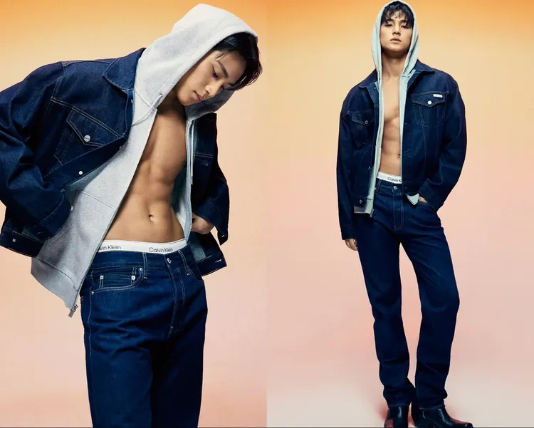 金珉奎拍攝Calvin Klein形象廣告。品牌提供