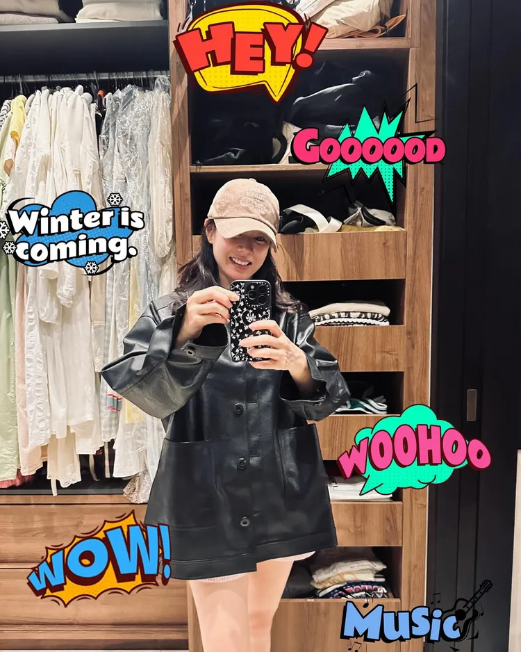 孫藝真前幾天公開衣櫃，希望秋天快來。翻攝孫藝真IG