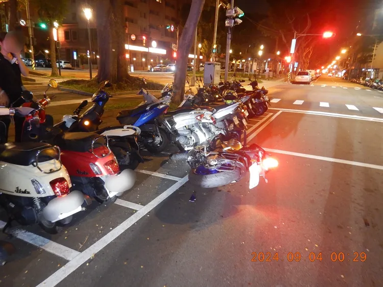 事故發生在台中市北區太原路二段。民眾提供