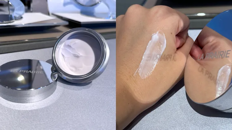 La Prairie長生奧秘乳霜擁有輕盈的優格質地。張家玲攝
