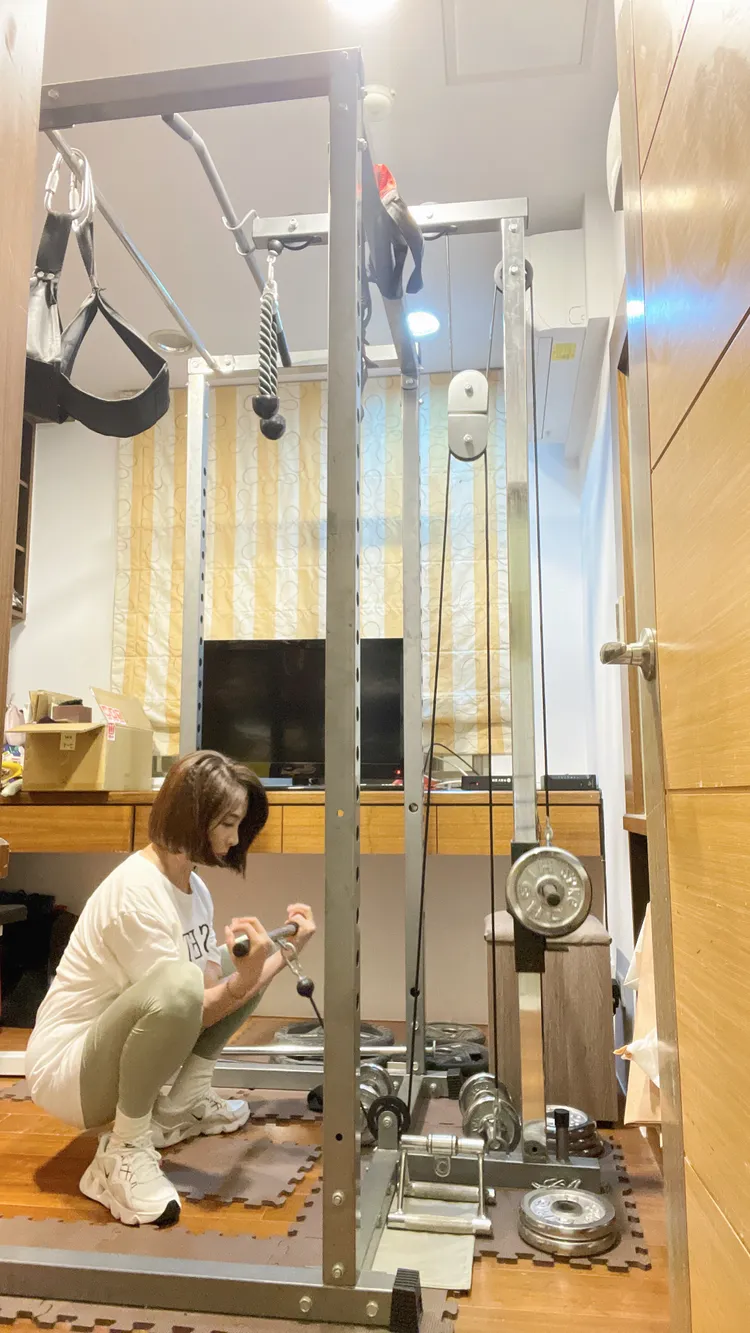 林靖芬重新建立運動習慣，每周運動2至3次，每次運動2小時，找回肌群健康。林靖芬提供